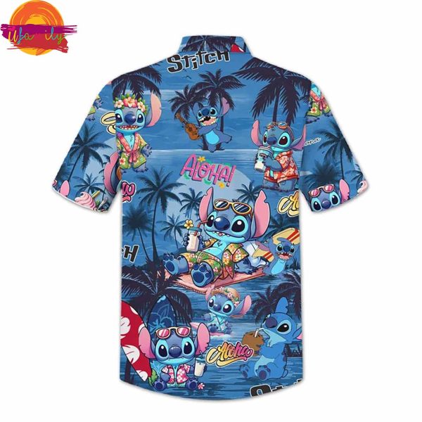 Custom Stitch Aloha Palm Tree Hawaiian Shirt