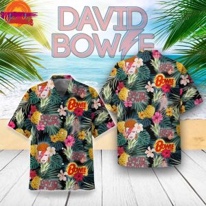 David Bowie Tropical Pineapple Hawaiian Shirt 1