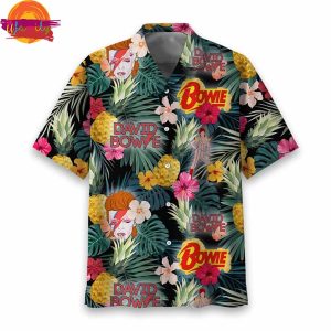 David Bowie Tropical Pineapple Hawaiian Shirt 2