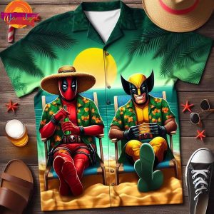 Deadpool And Wolverine Summer Beach Hawaiian Shirt
