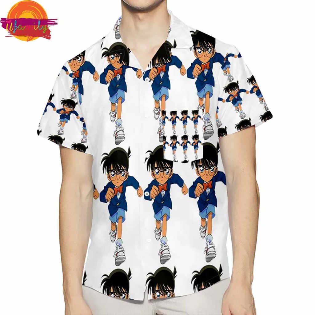 Edogawa Conan Pattern Hawaiian Shirt