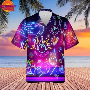 Game Neon Bowling Hawaiian Shirt
