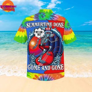 Grateful Dead Summertime Done Hawaiian Shirt Style 3