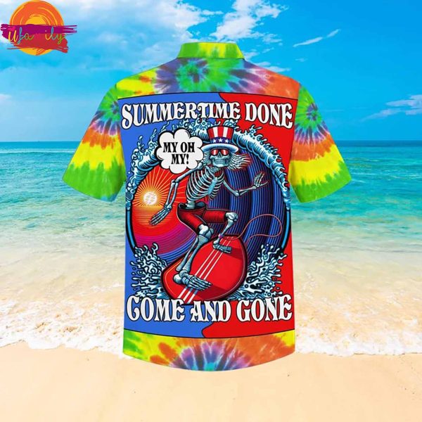 Grateful Dead Summertime Done Hawaiian Shirt Style