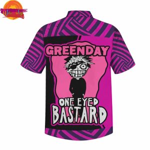 Green Day Purple Hawaiian Shirt