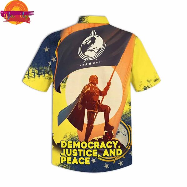 Helldivers Democracy And Justice Hawaiian Shirt