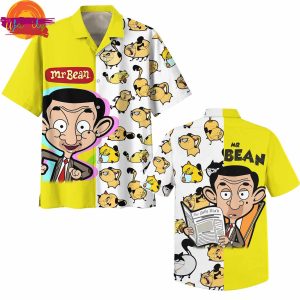 Mr Bean Pattern Hawaiian Shirt 1