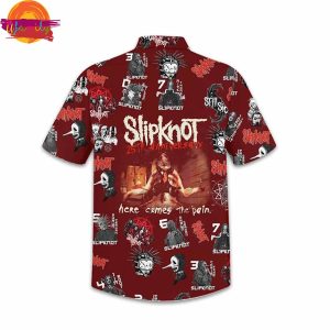 Music Slipknot Pattern Red Hawaiian Shirt