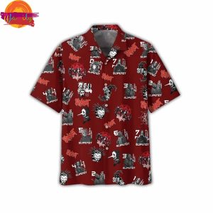 Music Slipknot Pattern Red Hawaiian Shirt 3