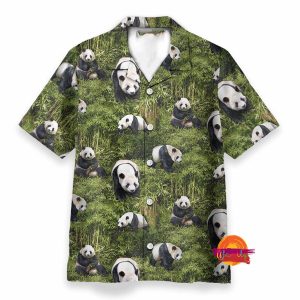 Panda Gift For Animal Lovers Hawaiian Shirt 1