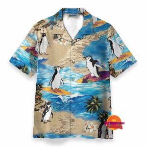 Penguin island Hawaiian Shirt 1