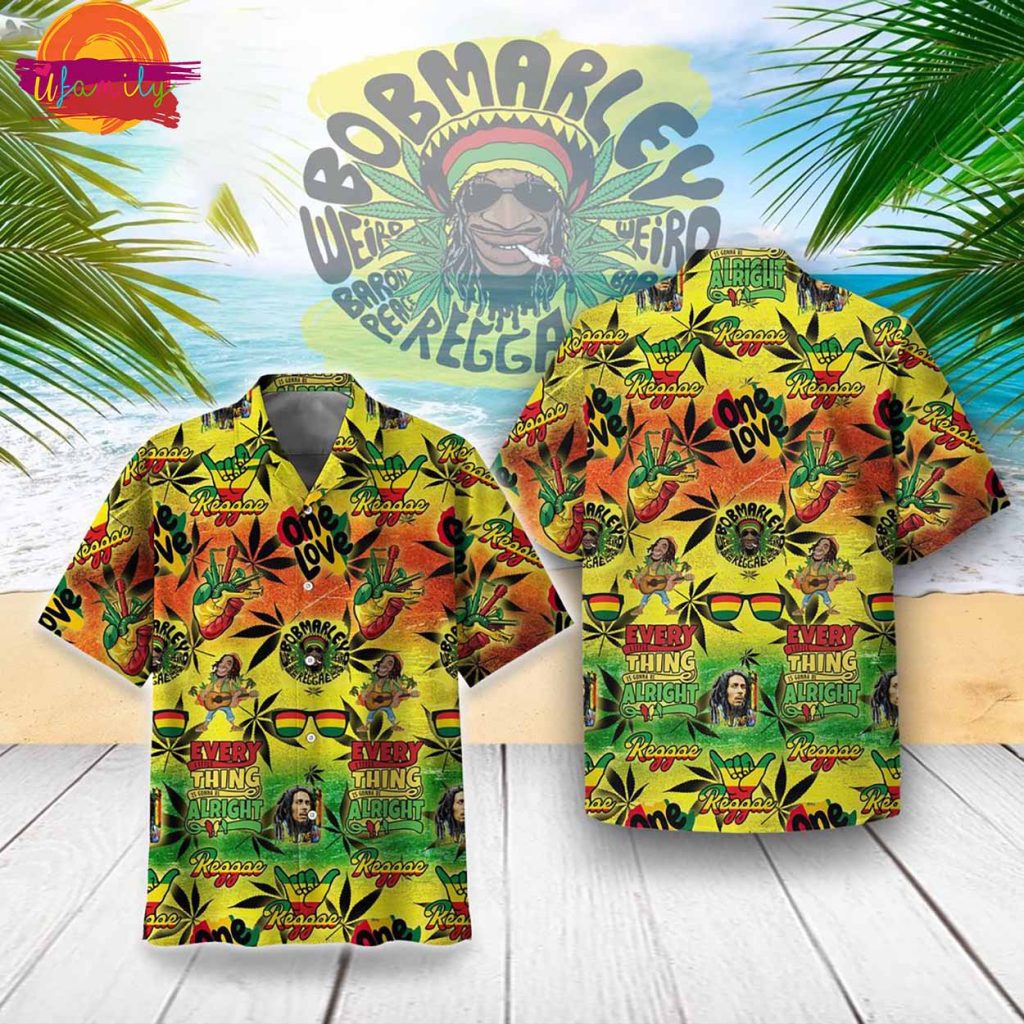Premium Bob Marley The King Of Reggae Hawaiian Shirt