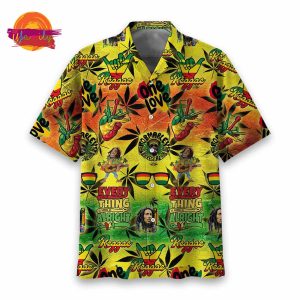 Premium Bob Marley The King Of Reggae Hawaiian Shirt 3