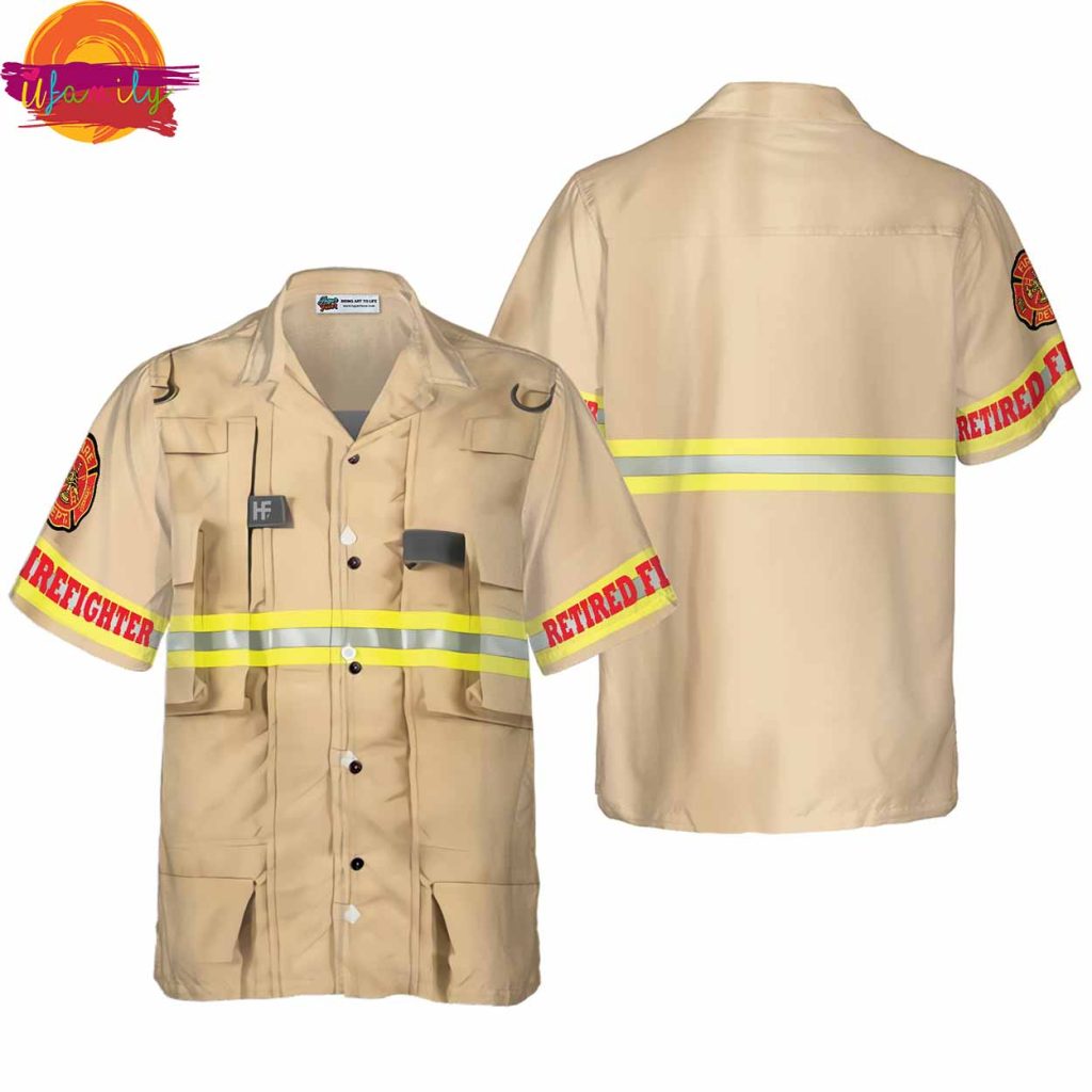 Proud Retired Firefighter Hawaiian Shirt