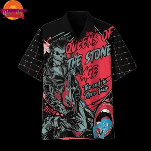 Queens Of The Stone Age The End Is Nero World Tour Hawaiian Shirt 2
