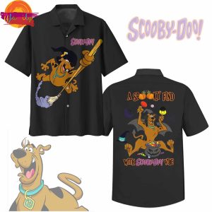 Scooby Doo Halloween Black Hawaiian Shirt
