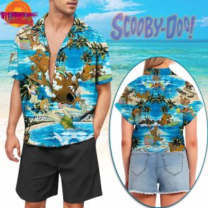 Scooby Doo Tropical Island Cartoon Hawaiin Shirt 1