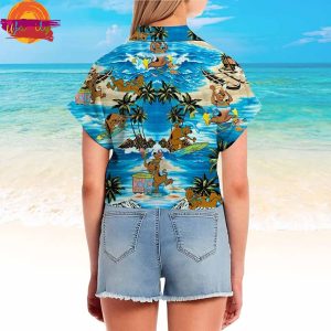 Scooby Doo Tropical Island Cartoon Hawaiin Shirt