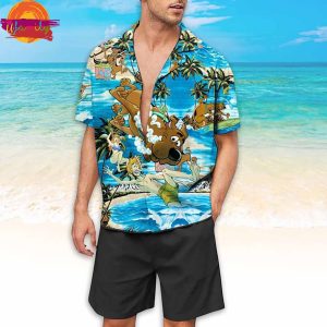 Scooby Doo Tropical Island Cartoon Hawaiin Shirt 3