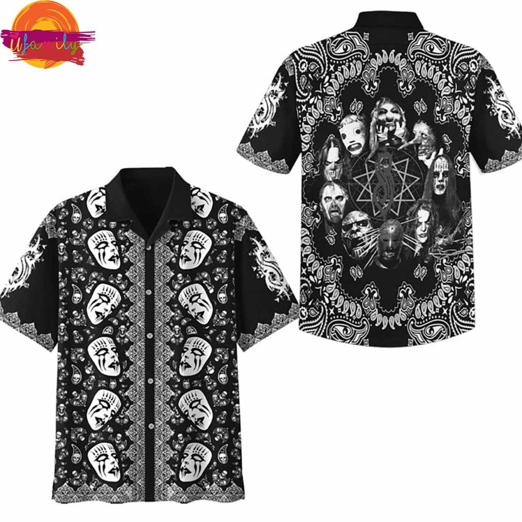 Slipknot Pattern Hawaiian Shirt