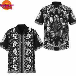 Slipknot Pattern Hawaiian Shirt 1