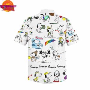 Snoopy Pattern Hawaiian Shirt 2