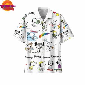 Snoopy Pattern Hawaiian Shirt 3