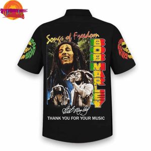 Song Of Freedom Bob Marley Thank You For Your Music Hawaiian Shirt 3