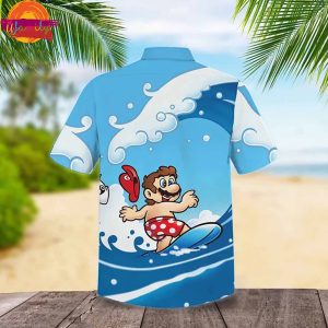 Super Mario Surfing Summer Beach Hawaiian Shirt 3