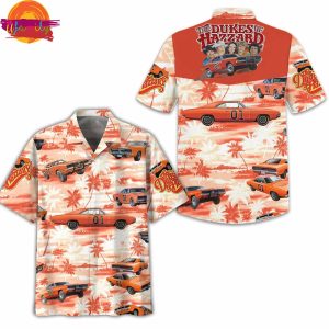 The Dukes Of Hazzard Orange Hawaiian Shirt