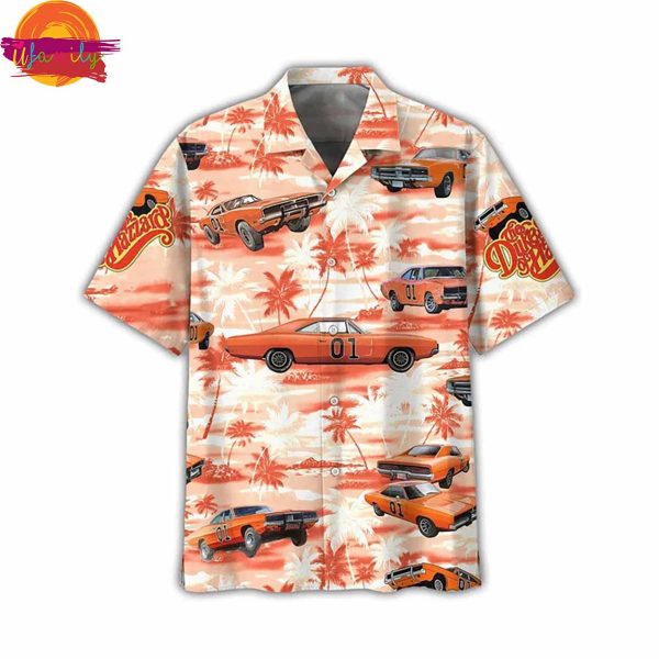 The Dukes Of Hazzard Orange Hawaiian Shirt