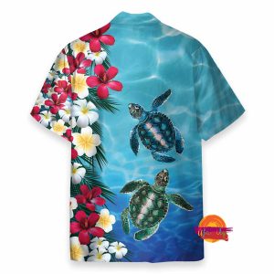 Turtle Floral Aloha Hawaiian Shirt For Fans 2