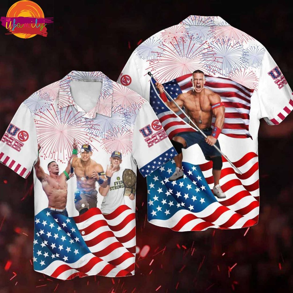 WWE John Cena Independence Day Hawaiian Shirt