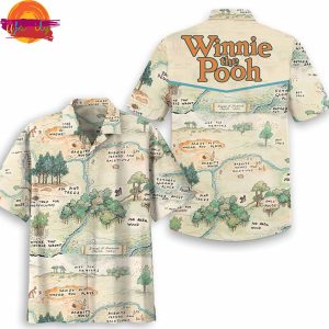 Winnie The Pooh Map Hawaiian Shirt 1