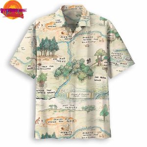 Winnie The Pooh Map Hawaiian Shirt 2