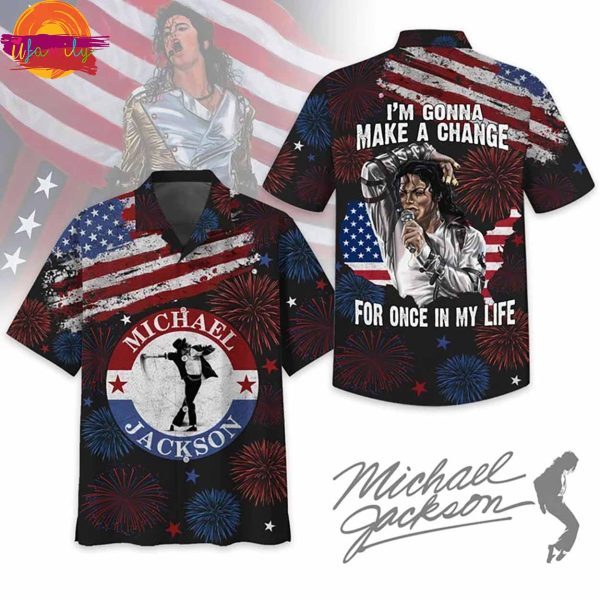 4th Of July Michael Jackson Hawaiian Shirt Style