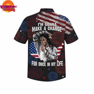 4th Of July Michael Jackson Hawaiian Shirt Style 3