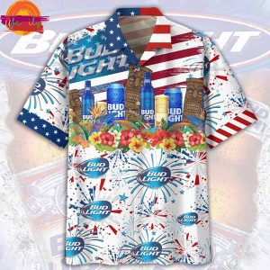 Bud Light 4th July Hawaiian Shirt 1