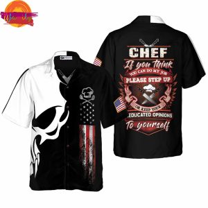 Chef Proud Skull American Hawaiian Shirt