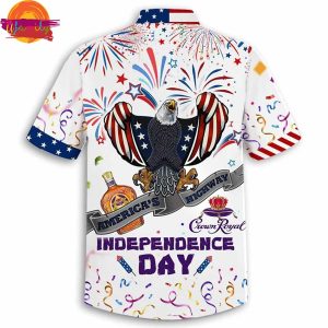 Eagle America Highway Happy Independence Day Hawaiian Shirt