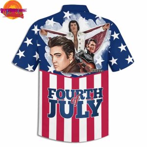 Elvis Presley Its Now Or Never Elvis For President 2023 4th Of July Hawaiian Shirt 2