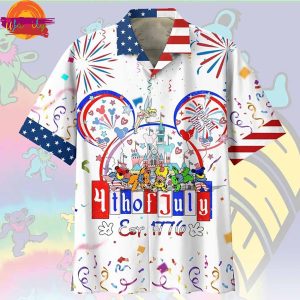 Grateful Dead 4th Of July Est 1776 Hawaiian Shirt 1