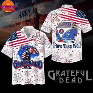 Grateful Dead Fare Thee Well 4th Of July Hawaiian Shirt
