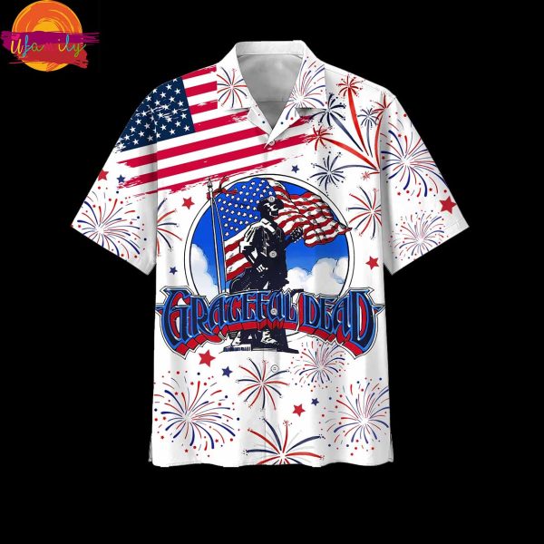 Grateful Dead Fare Thee Well 4th Of July Hawaiian Shirt