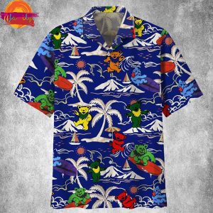 Grateful Dead Island Pattern Hawaiian Shirt Style