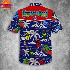 Grateful Dead Island Pattern Hawaiian Shirt Style