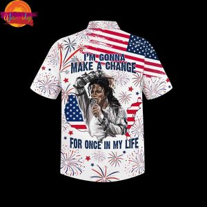 Happy 4th Of July Michael Jackson Hawaiian Shirt