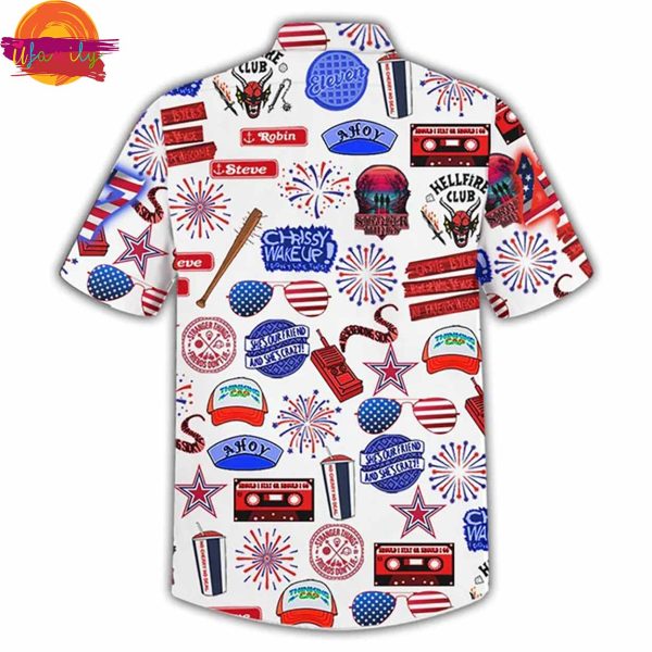 Happy 4th Of July Pattern Hawaiin Shirt For Men