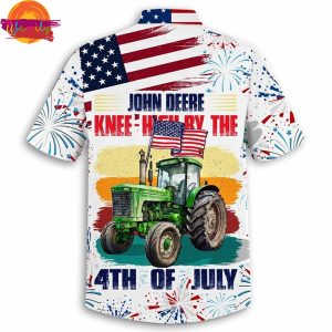 John Deere 4th Of July Independence Day Hawaiian Shirt