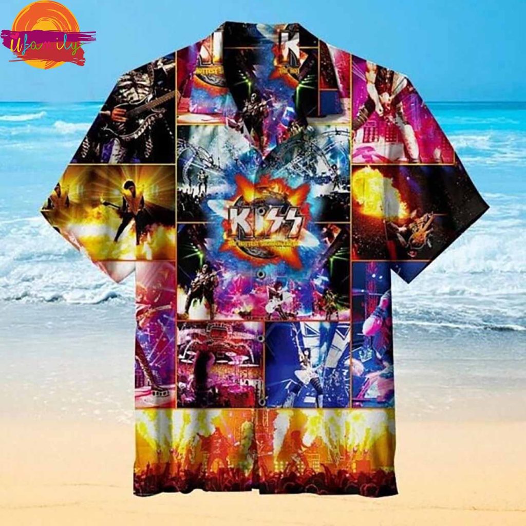 Kiss 3D Graphics Hawaiian Shirt